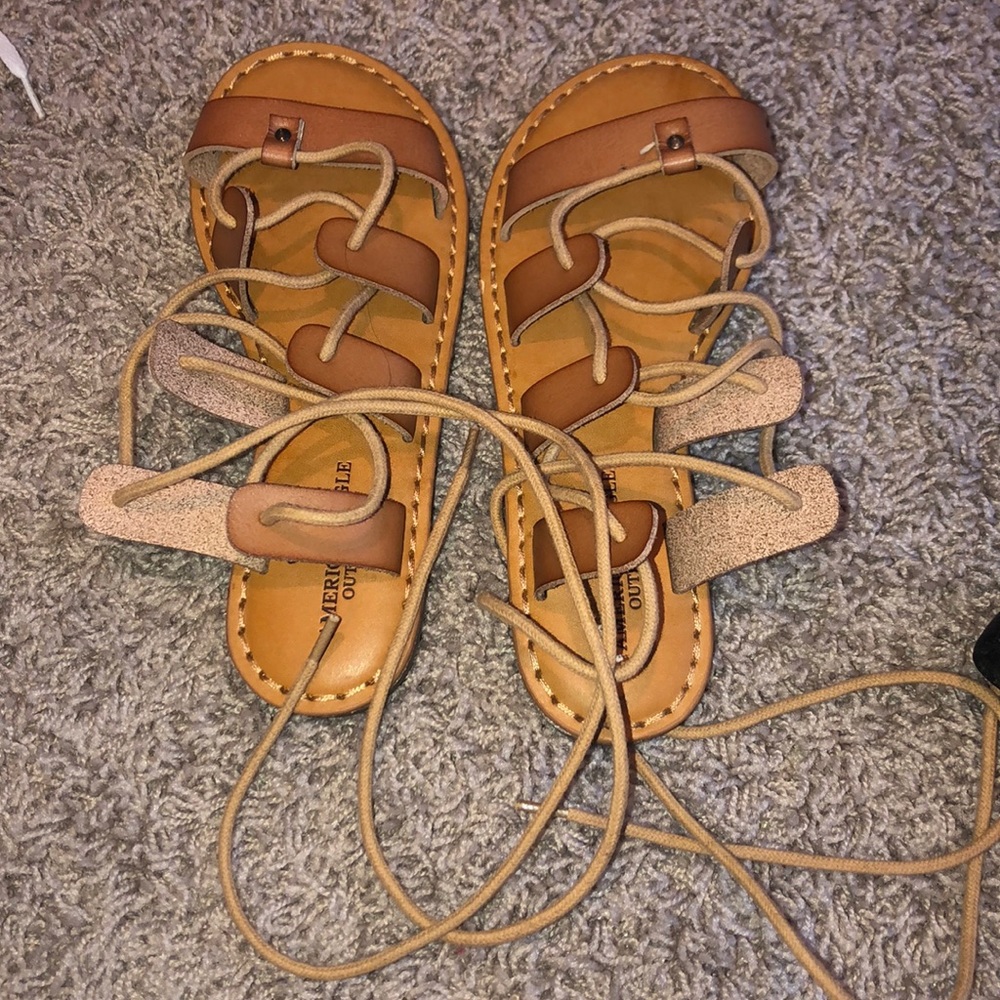 American eagle lace up sandals